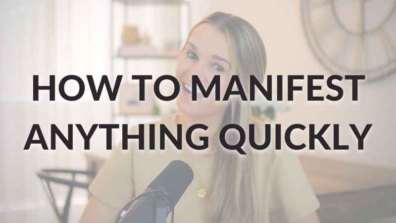 How to manifest instantly
